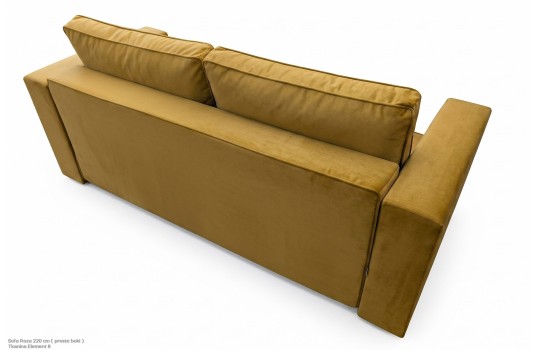 Sofa 3-osobowa Roza, widok z tyłu na tapicerowane oparcie Sofa 3-osobowa Roza, widok z tyłu na tapicerowane oparcie