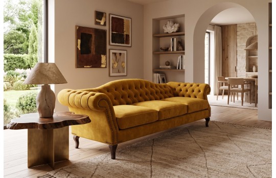 Sofa Solano w kolorze musztardowym Sofa Solano w kolorze musztardowym