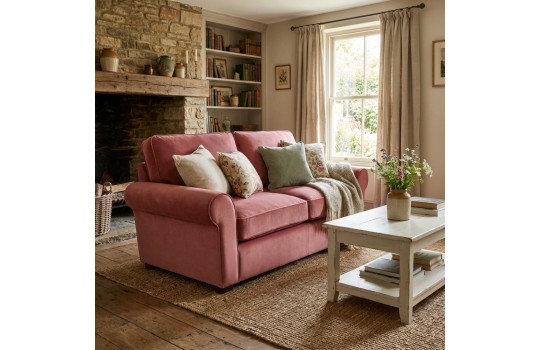 Sofa w róże Vera 206 cm