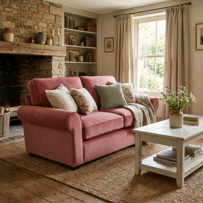 Sofa w róże Vera 206 cm Sofa w róże Vera 206 cm