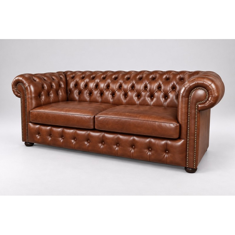 Koniakowa sofa Parole 200 cm z zestawu, widok od frontu