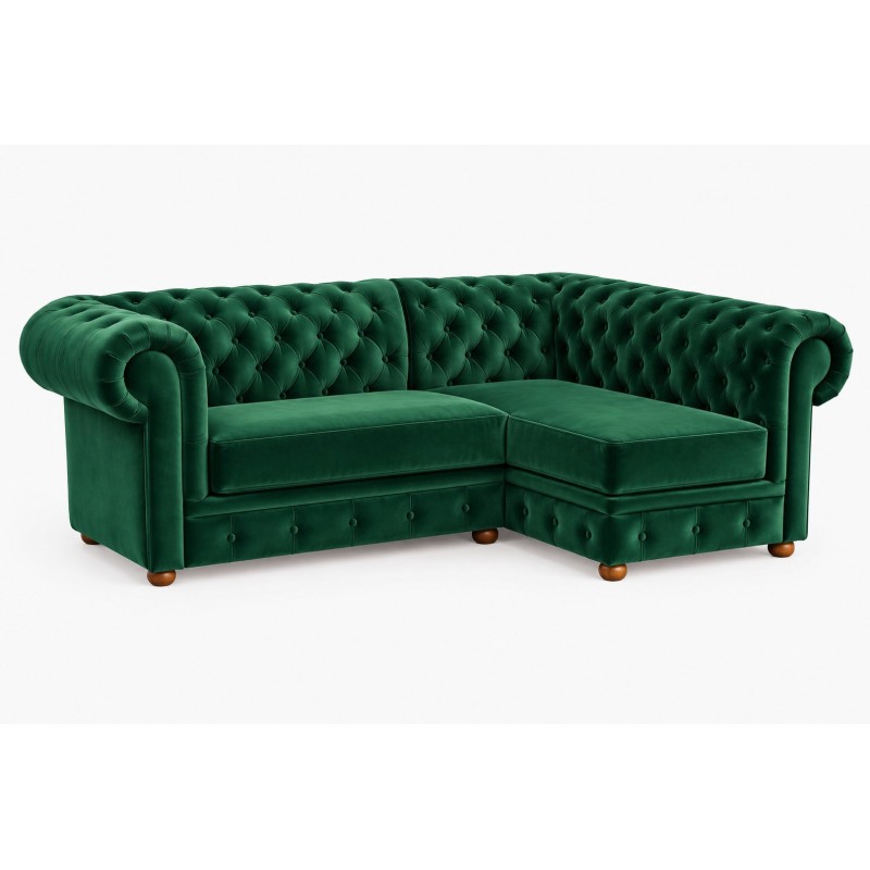 Zieony narożnik chesterfield Manila Zieony narożnik chesterfield Manila
