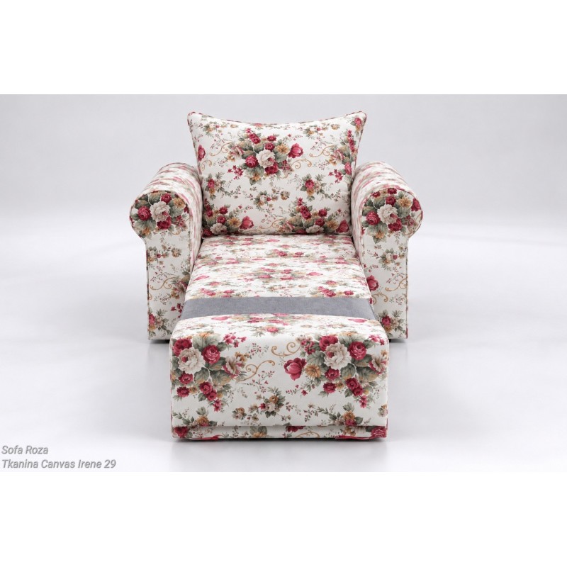 Sofa Roza 126 cm po rozlożeniu funkcji spania Sofa Roza 126 cm po rozlożeniu funkcji spania
