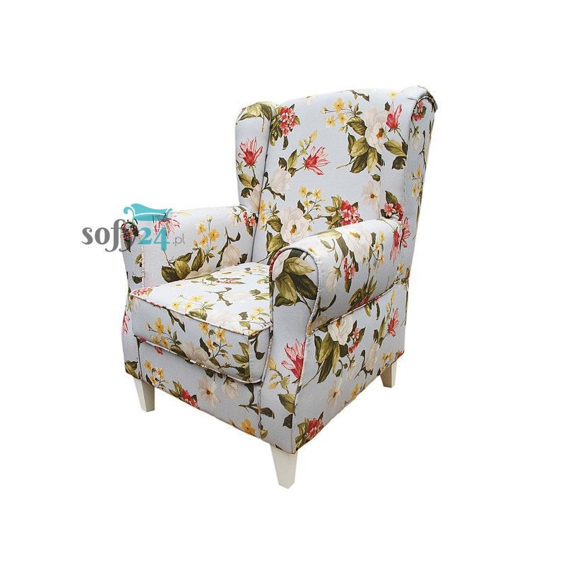 Angielski fotel w kwiaty Bolero