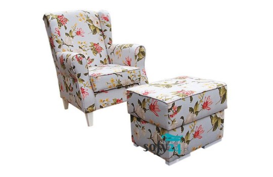 Fotel i pufa Bolero 