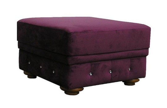 pufa Chesterfield z kryształkami 