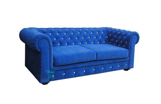 Kanapa Chesterfield z kryształkami 