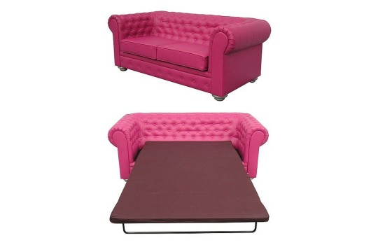 Sofa Chesterfield z kryształkami 