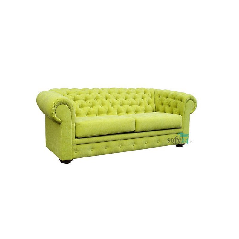 Sofa Chesterfield zielona