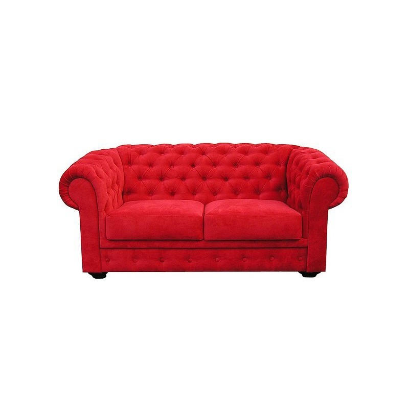 Sofa Chesterfield czerwona