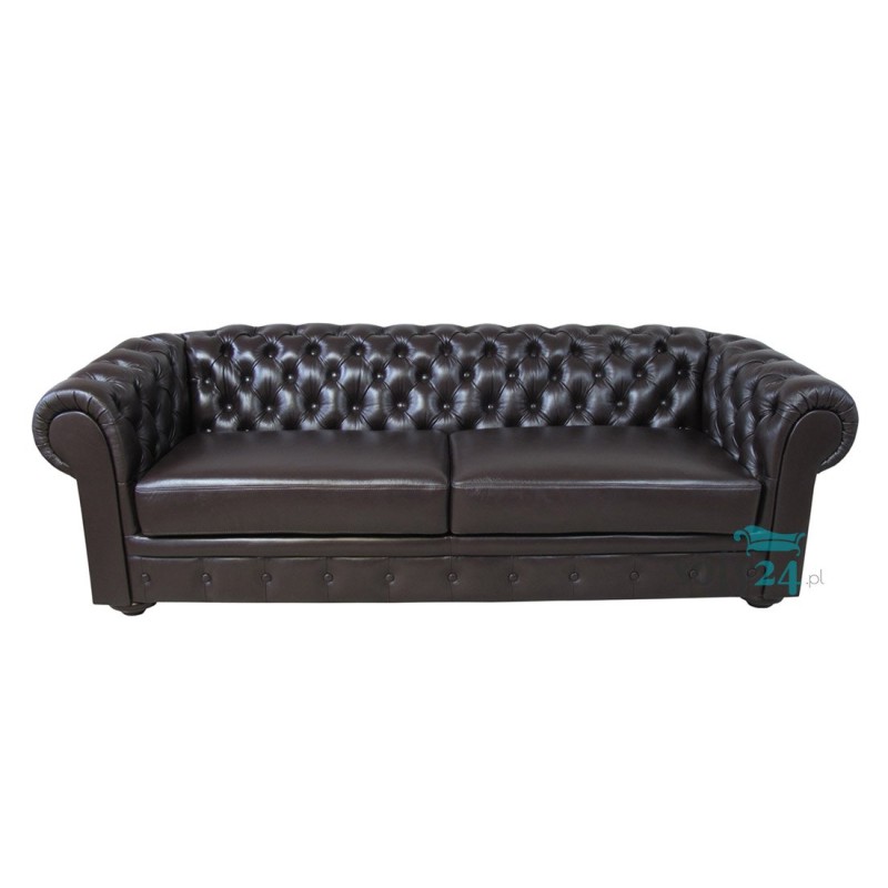 Skórzana sofa chesterfield retro