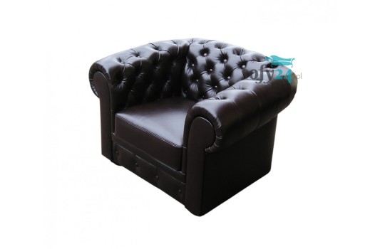 Fotel skórzany Chesterfield Retro