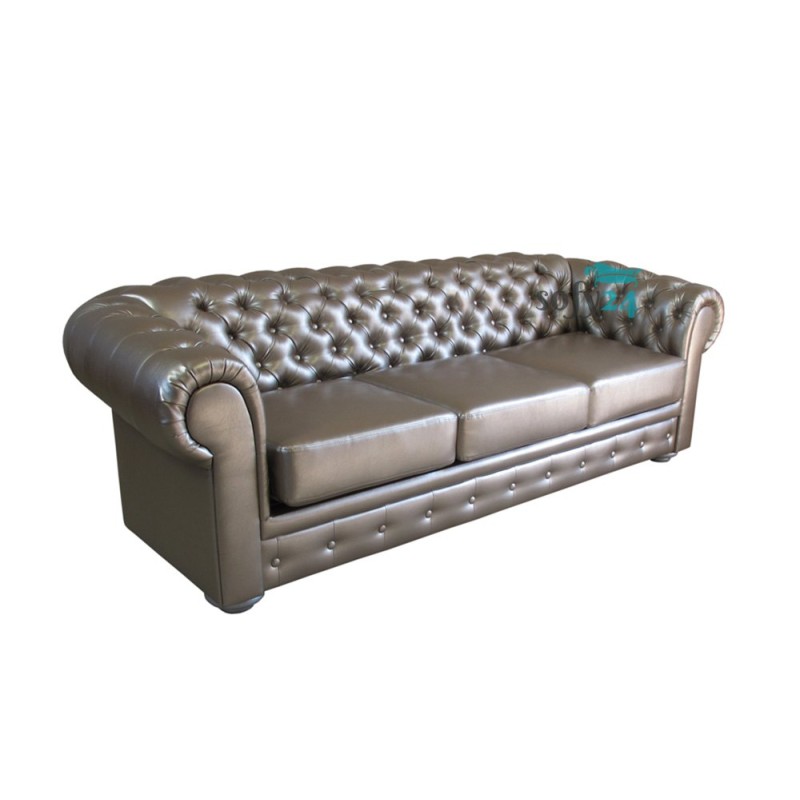 Klasyczbna sofa skórzana Chesterfield Retro