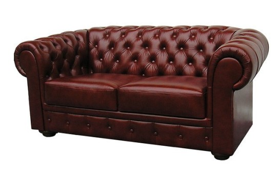 Sofa ze skóry Chesterfield Retro 2 osobowa 