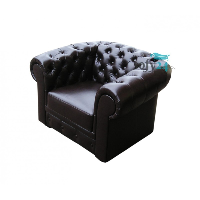 Fotel skórzany Chesterfield Retro 