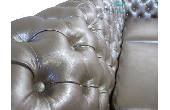 Fotel skórzany Chesterfield Retro 