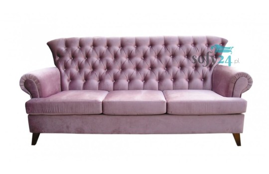 Sofa z pikowanym oparciem Lopez