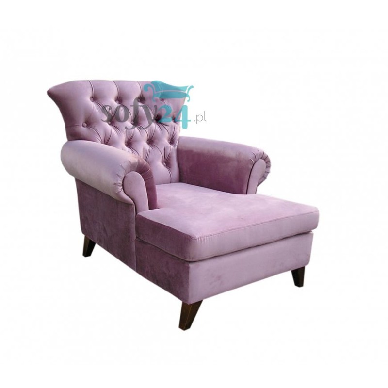 Szezlong w stylu glamour Lopez