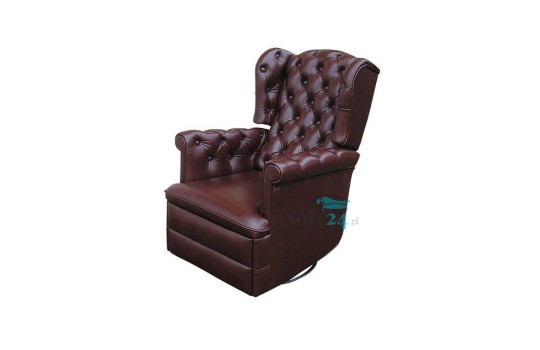 Pikowany fotel z funkcją relaks Bergamo