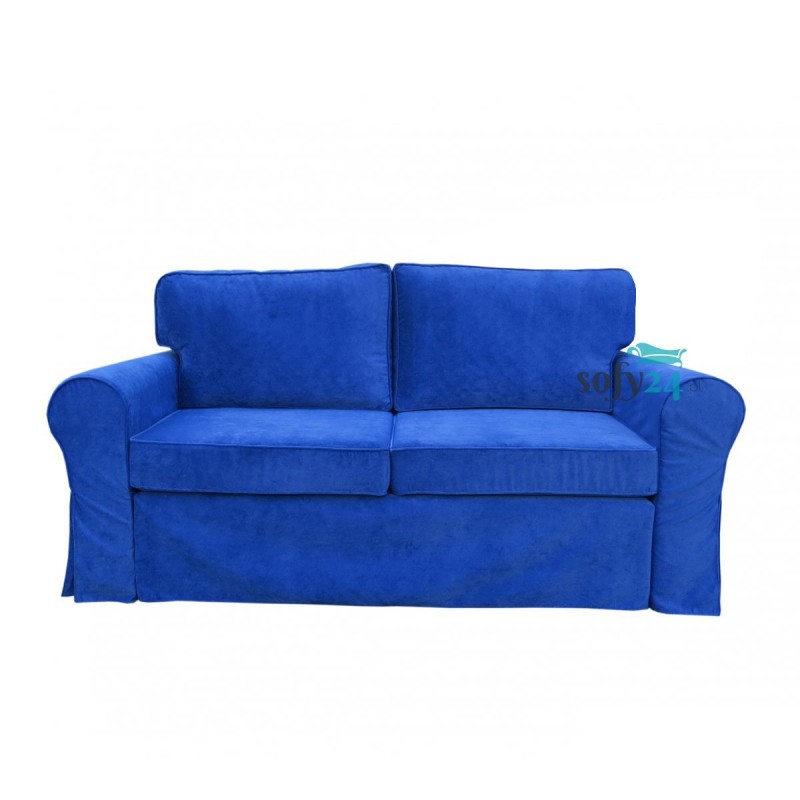 Niebieska sofa z ściąganym pokrowcem Luis 