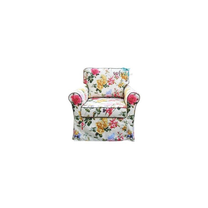 Fotel w stylu angielskim ze ściąganym pokrowcem Luis 