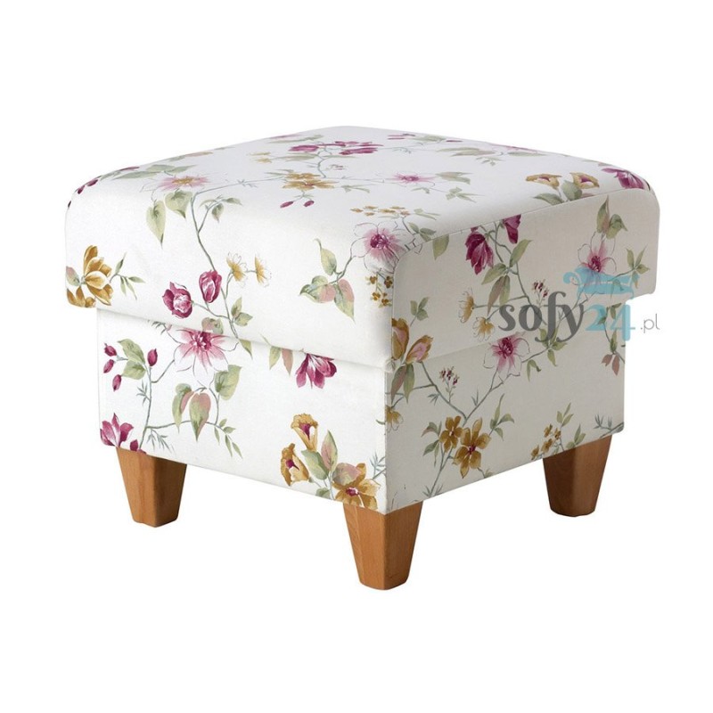 Pufa we wzory kwiatowe Magnolia 
