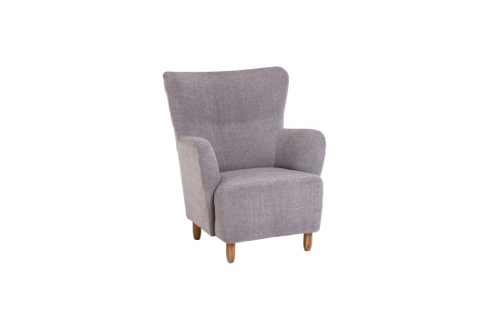 klasyczny fotel z wysokim oparciem 