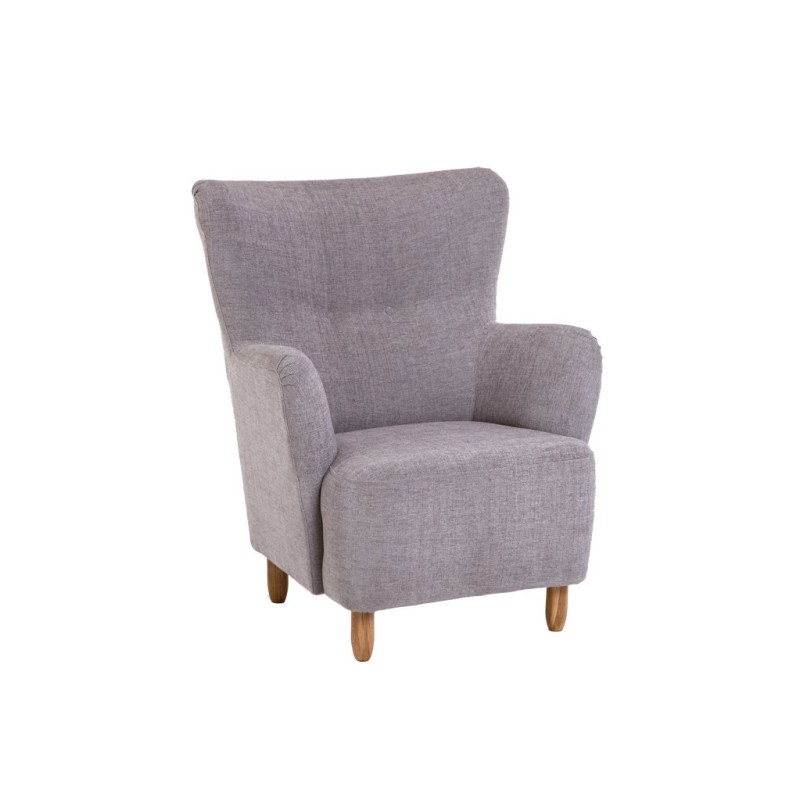 klasyczny fotel z wysokim oparciem 