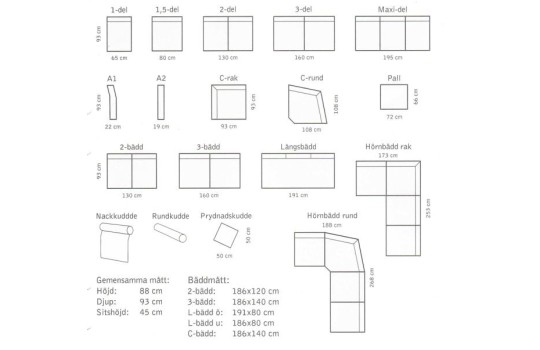 moduły narożnika Derby 