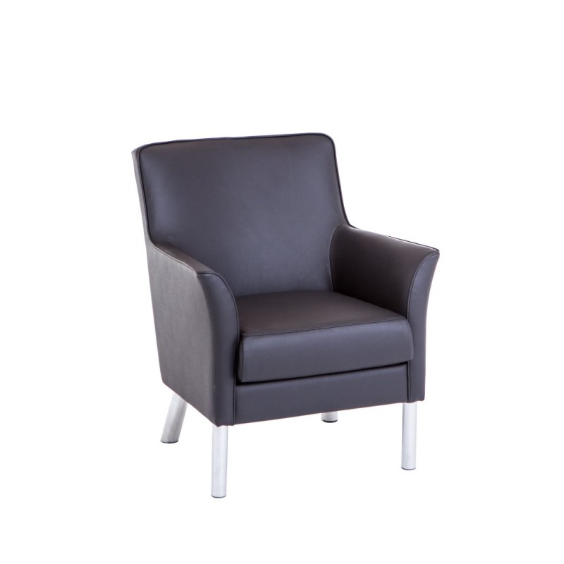 Nowoczesny fotel z ekoskóry Metz