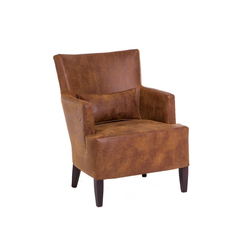 Skórzany fotel z podłokietnikami Ritz 