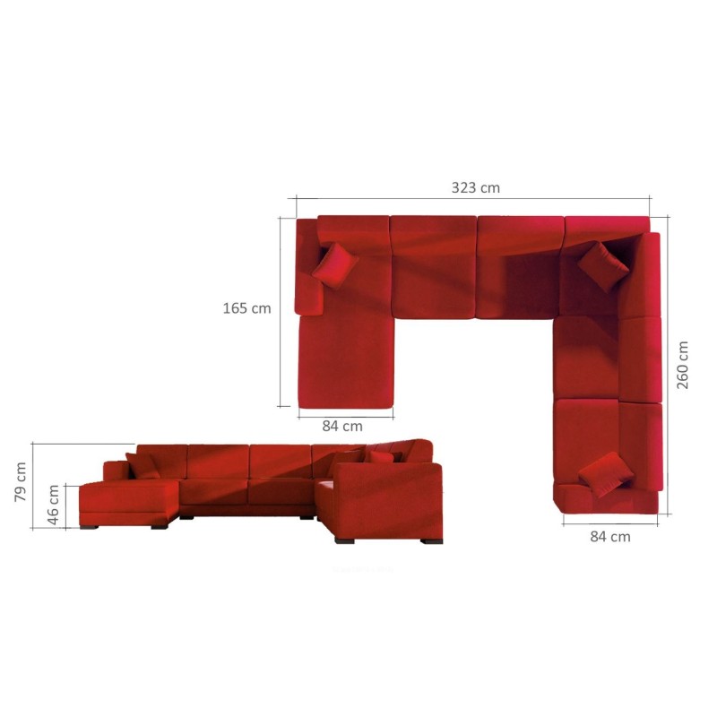 Narożnik Ambasada Corner wymiary