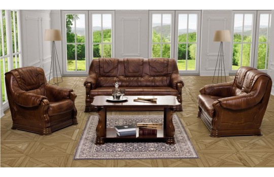 Stylizowany zestaw wypoczynkowy do salonu Palmer 