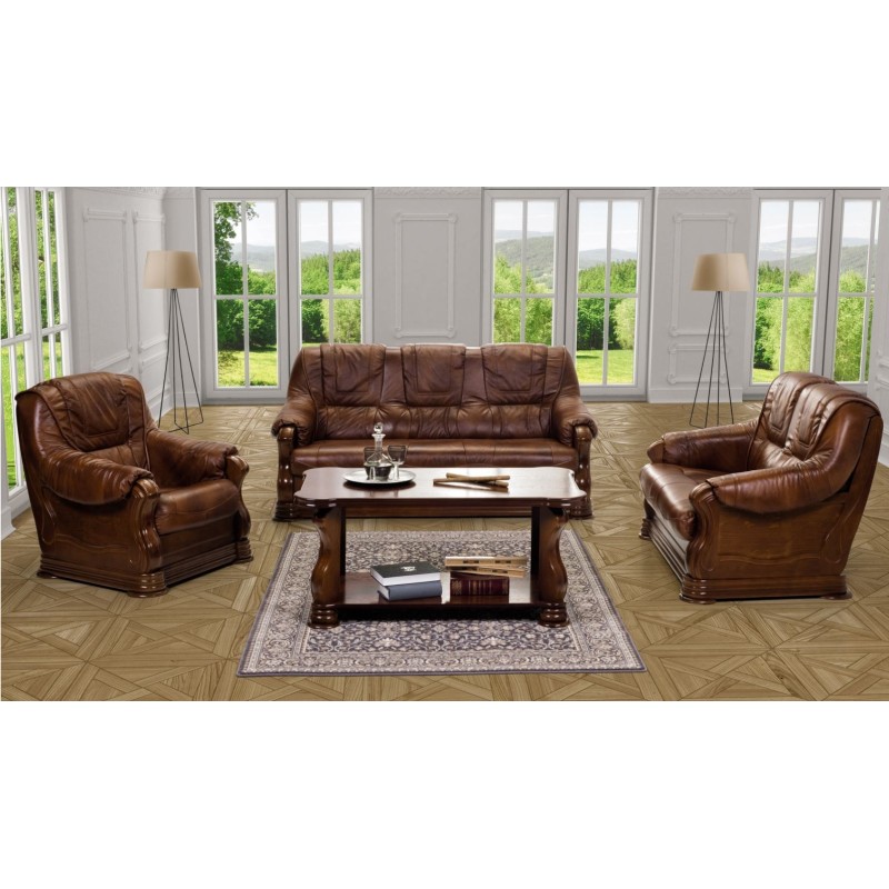 Stylizowany zestaw wypoczynkowy do salonu Palmer 