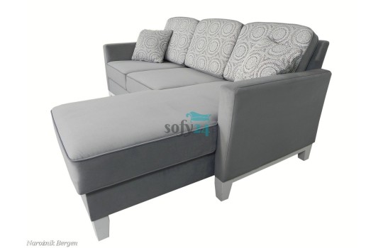 Narożnik Bergen z funkcją spania i pojemnikiem na pościel