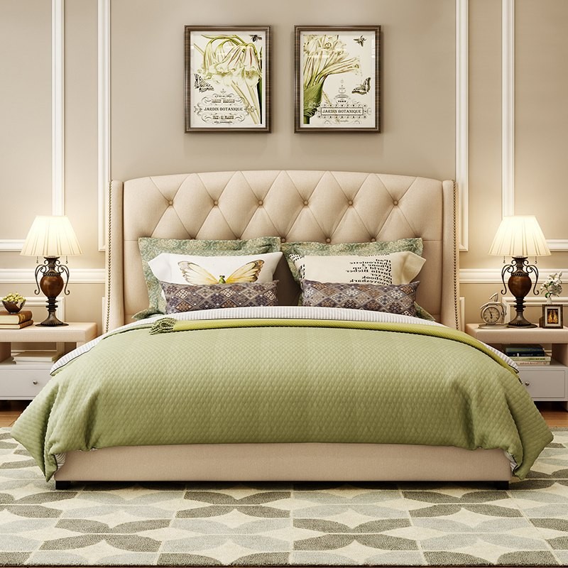 Łóżko pikowane do klasycznej sypialni Linea 2 