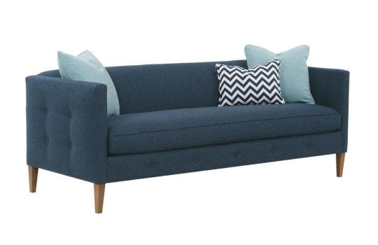 Niebieska sofa w stylu skandynawskim Amero 