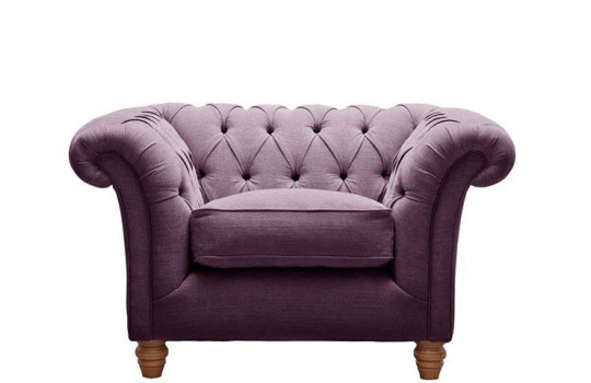 Pikowany fotel chesterfield do salonu Brandford Pikowany fotel chesterfield do salonu Brandford