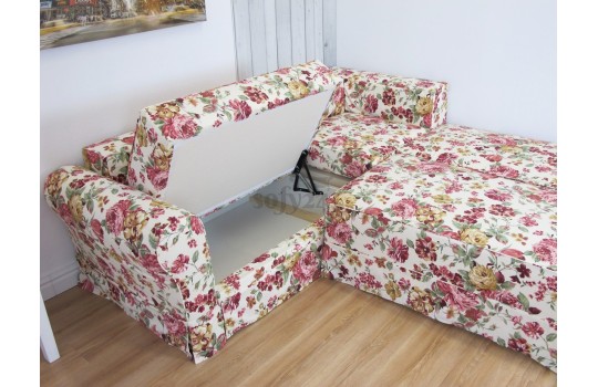 Narożnik ze schowkiem na pościel Rubin