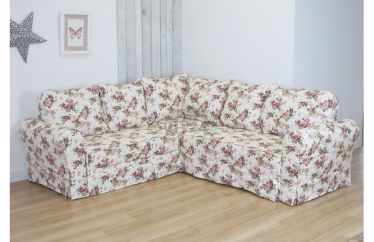 Narożnik w wzory kwiatowe Rubin