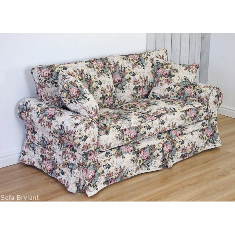 Sofa Brylant w klasycznych kwiatach 