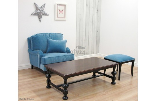 Fotel z ławą i pufą 