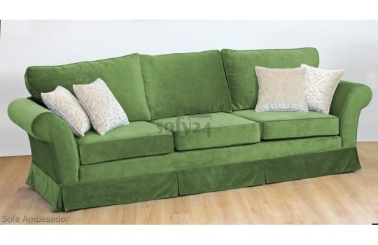 Zielona stylizowana sofa Ambasador