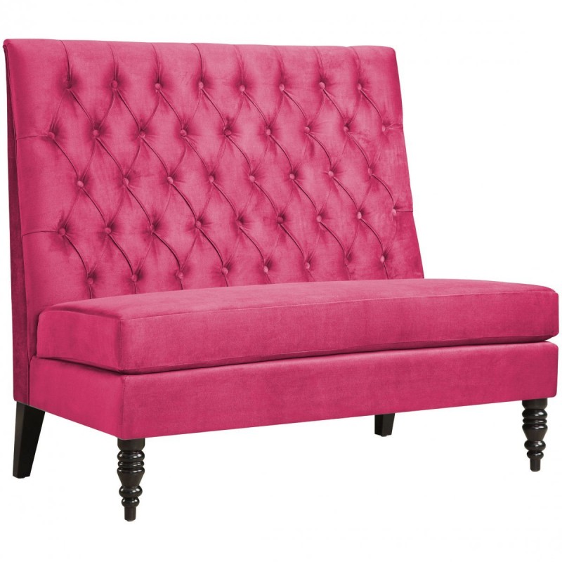 Różowa sofa do jadalni Verano
