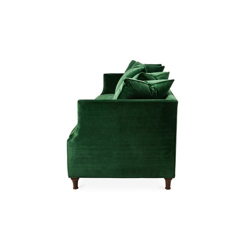 Stylizowana zielona sofa Wilton
