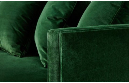 Sofa w pluszowej tkaninie plamoodpornej Wilton