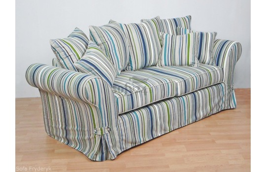 Klasyczna sofa w paski Fryderyk