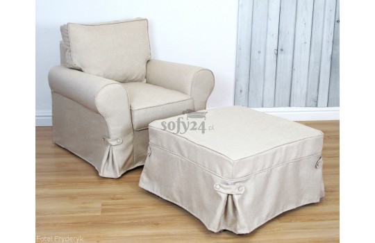 Fotel z pufą Fryderyk