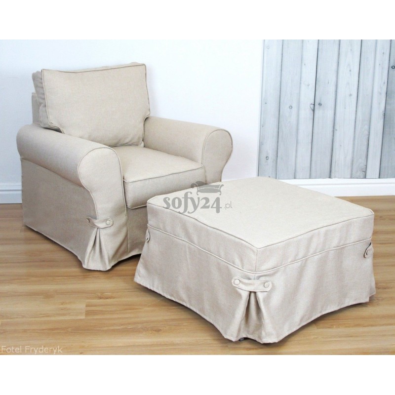 Fotel z pufą Fryderyk