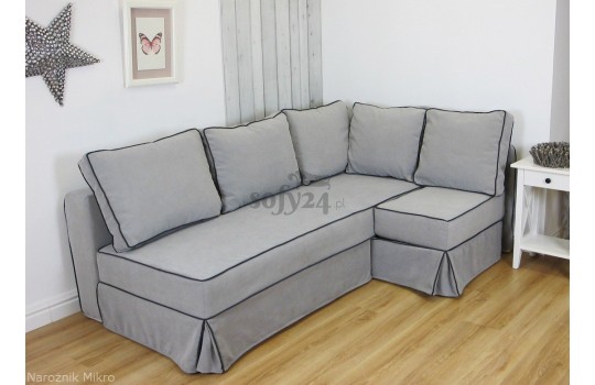 Nowoczesny narożnik ze ściąganym pokrowcem Mikro